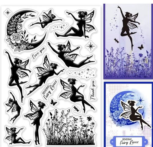 Fairy clear silicone stamp - clear, set
