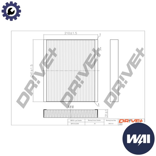 Filter cabin air - filter,