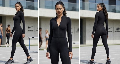 Black high neck long sleeve - neck,