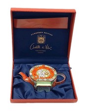 Charlotte di Vita Handpainted Enamel Cool Cats 1995 449 Collectable Original Box