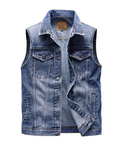 Men denim vest jacket - vest,