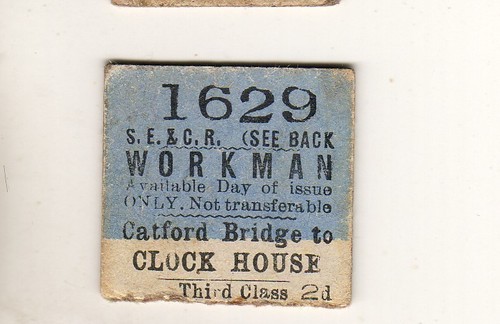 Railway ticket secr clock - railway,