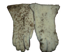 Sheepskin & Leather Gloves Sz M - New