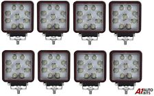 8x 27w Led Work Flood Square