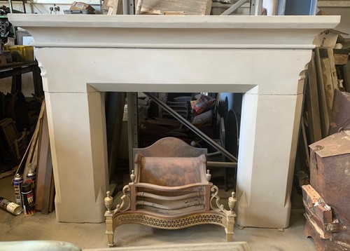 Antique 19thc sandstone fire - antique,