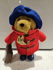 Paddington Bear Plush Toy with blue Wellington Boots 7 inches Tall P.B.