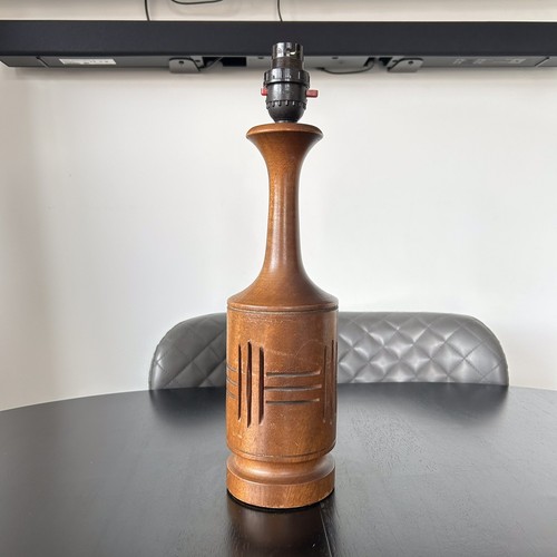 Vintage mid century teak lamp - mid,