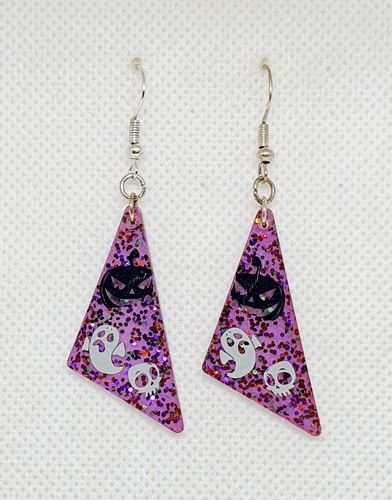 Handmade resin earrings - handmade,