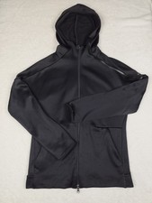 Adidas Climaheat Hoodie Mens Medium Black Full Zip Fleece Lined Training