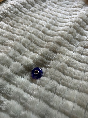 Trollbead bead glass blue - glass,