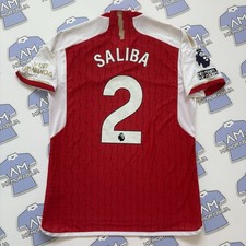 Match Worn William Saliba Arsenal FC 2023/2024 Home Shirt France Premier League