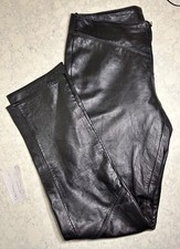 Real leather, lined, trousers small M / UK 12-14
