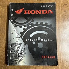 Honda Service Manual CRF450R 2002 2003 2004 Motocross Bike Motorcycle