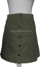 Womens Brown Cord NEXT Skirt Size 20 18