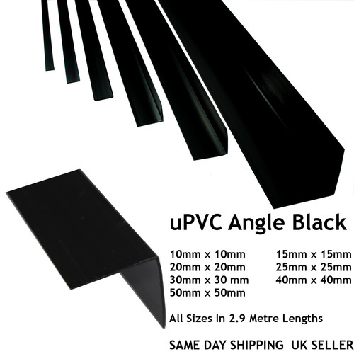 Black plastic pvc corner 90 - 5x,