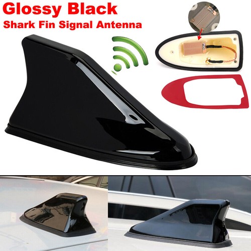Black car shark fin roof - black,