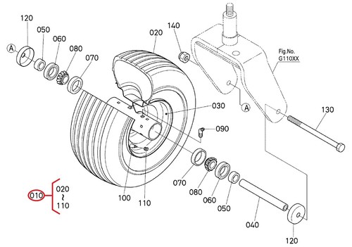 K1318118020 front jockey wheel - front, jockey/wheel