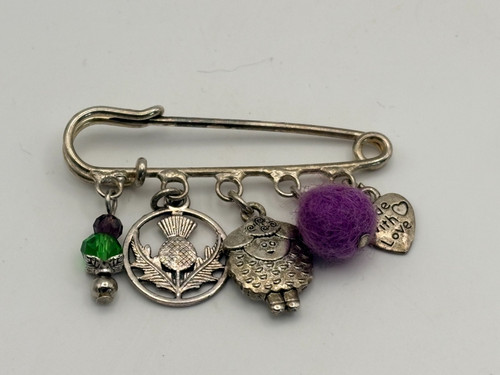Scottish silver tone metal - silver,