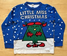 Large 43" Mr Men - Little Miss Christmas Xmas jumper sweater Truffle Shuffle
