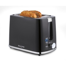 Salter Deco 2-Slice Toaster with Wide Slots 7 Browning Levels 900 W, Black
