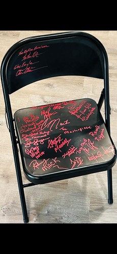 Wwe multi signed chair lex - wwe,