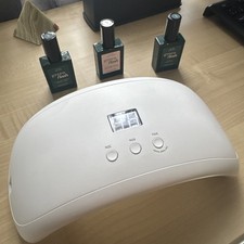  Manucurist Pro Premium LED Nail Lamp 36W + 3 Gels Set & Accessories Boxed