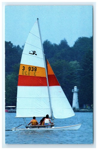 Postcard hobie cat conneaut - postcard,