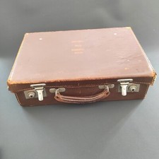 Vintage Leather Suitcase Small Made In England