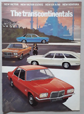 Vauxhall Transcontinentals Brochure 1972 - Victor  VX 4/90  Ventora