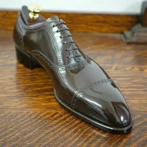 Men handmade brown genuine - men's,