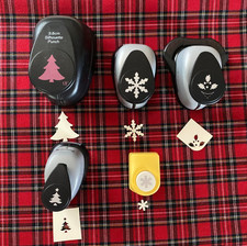 FIVE CHRISTMAS THEMED PAPER PUNCHES INC. 'XCUT' - 'DOVECRAFT'