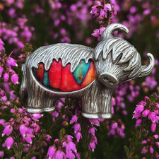 Highland Cow Vibrant Colored