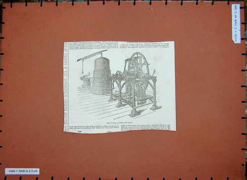 Original old antique print - original,