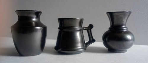 Prinknash pottery small pewter - pottery,