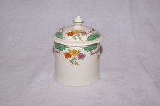 Art Deco Floral Preserve Honey Jam Pot Florian Ware M & J G