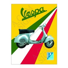 Metal Tin Sign Plaque Vespa
