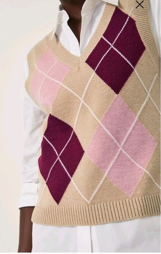 Monsoon sleeveless argyle