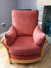 ERCOL 1067 Renaissance Piccola High Back Chair with Ash Frame