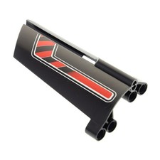 1x LEGO Technic Panel Fancy Dress 21 Black Large Side B 8285 44351pb011