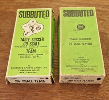 Vintage Boxed Subbuteo heavyweight Football.00 Scale teams x2.