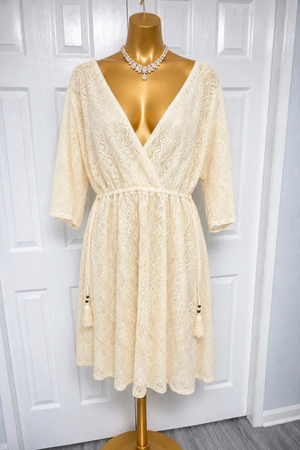 Primark cream crochet beach - crochet,