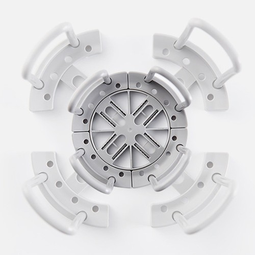 Gray retractable bowl rack - bowl,