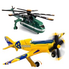 Disney Pixar Car2Helicopter Viper+No.12 Gunner Viking 1:55 Die-cast  Xmas Gifts