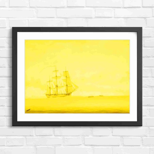 Three mast vintage tall ship - three,