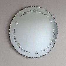 Art Deco Frameless Wall Mirror