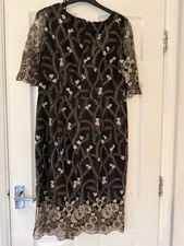 monsoon dress Black with Gold
