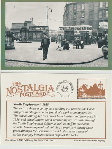Postcard glasgow trams govan - glasgow,