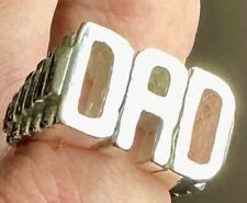 SILVER DAD RING 28g SOLID SILVER
