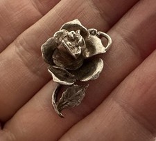 Vintage Solid Silver Enamel