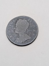 1749 Farthing Coin Copper